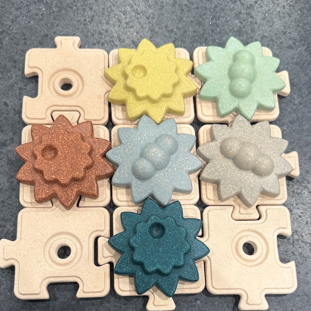 Multicolor Flower Puzzle Blocks for Kids